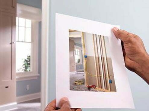 Take pictures before closing up walls
